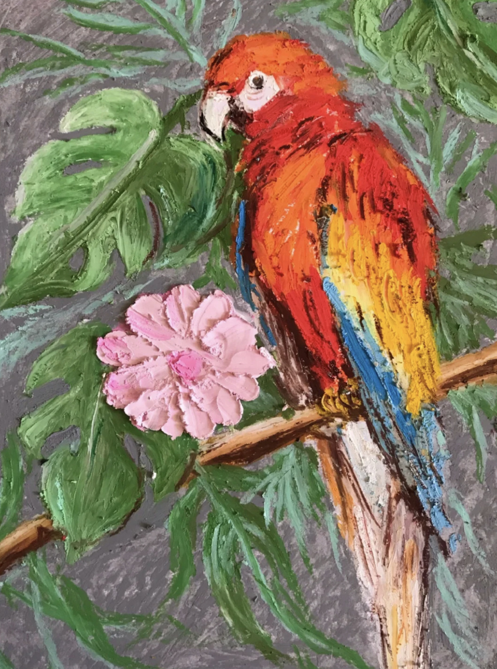 授课老师:甜甜老师《重彩油画棒与水彩技法类课程》