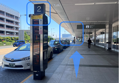 途中で【2番柱】と【1番柱】を通過する