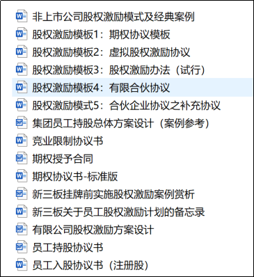 股權收購及案例資料包股權退出機制資料包股權投資協議資料包加盟連鎖