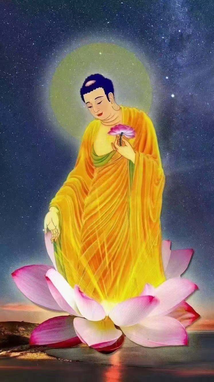 唯融六字洪名中;风华笔墨书难尽,步步生莲,趋近极乐故乡……声声佛号