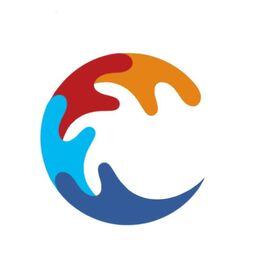 3 蓝色在下方,模拟水流/海洋效果