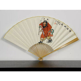 7.陈晓华《钟馗驱鬼》52x30cm    约1.4平尺 cxh067     一口价360元